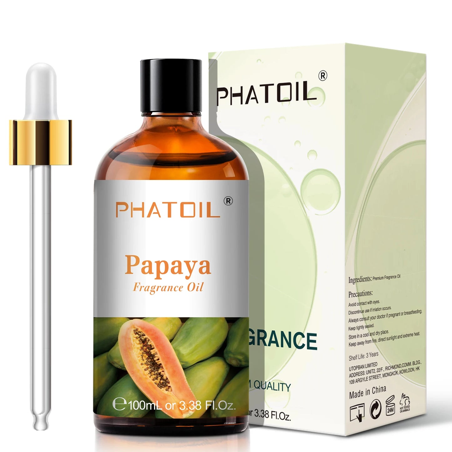 PHATOIL 100ml Sweet Fruity Fragrance Oil for Diffuser Candles Making -Coconut & Vanilla Strawberry Lemon Peach Pear Aroma Oil - NamafadStore