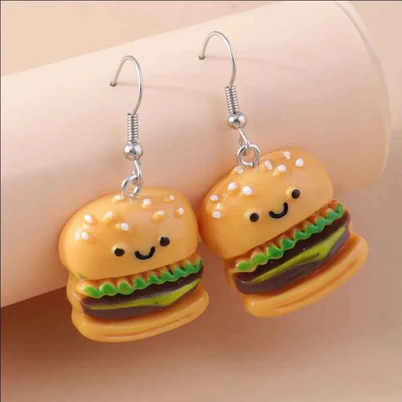 Aihua New In Fashion Women Earrings Cute Resin Food Snacks Potato Chips Earrings Handmade Party Jewelry Gifts
