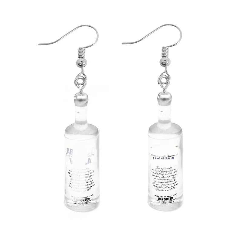 Earrings For Women Girls Cute Foods Hamburg Pizza Chicken Leg Candy Bottle Handmade Candy Kids Funny Resin