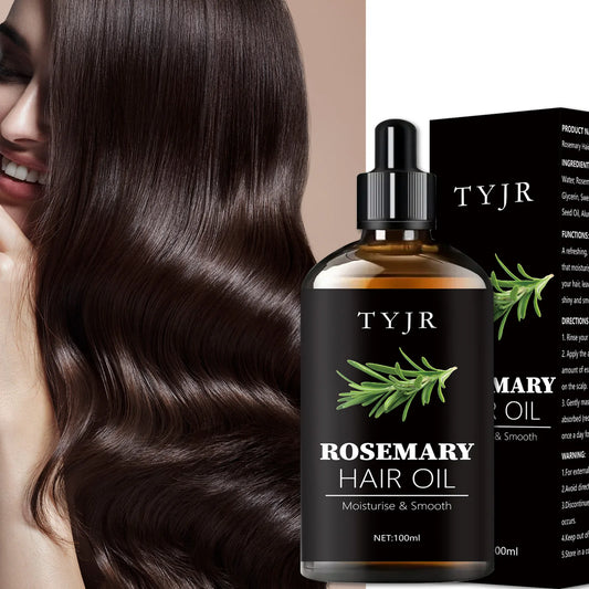 100ML Rosemary hair oil moisturizes and softens hair pure plant improves dryness essence long-lasting fragrance conditioner - NamafadStore