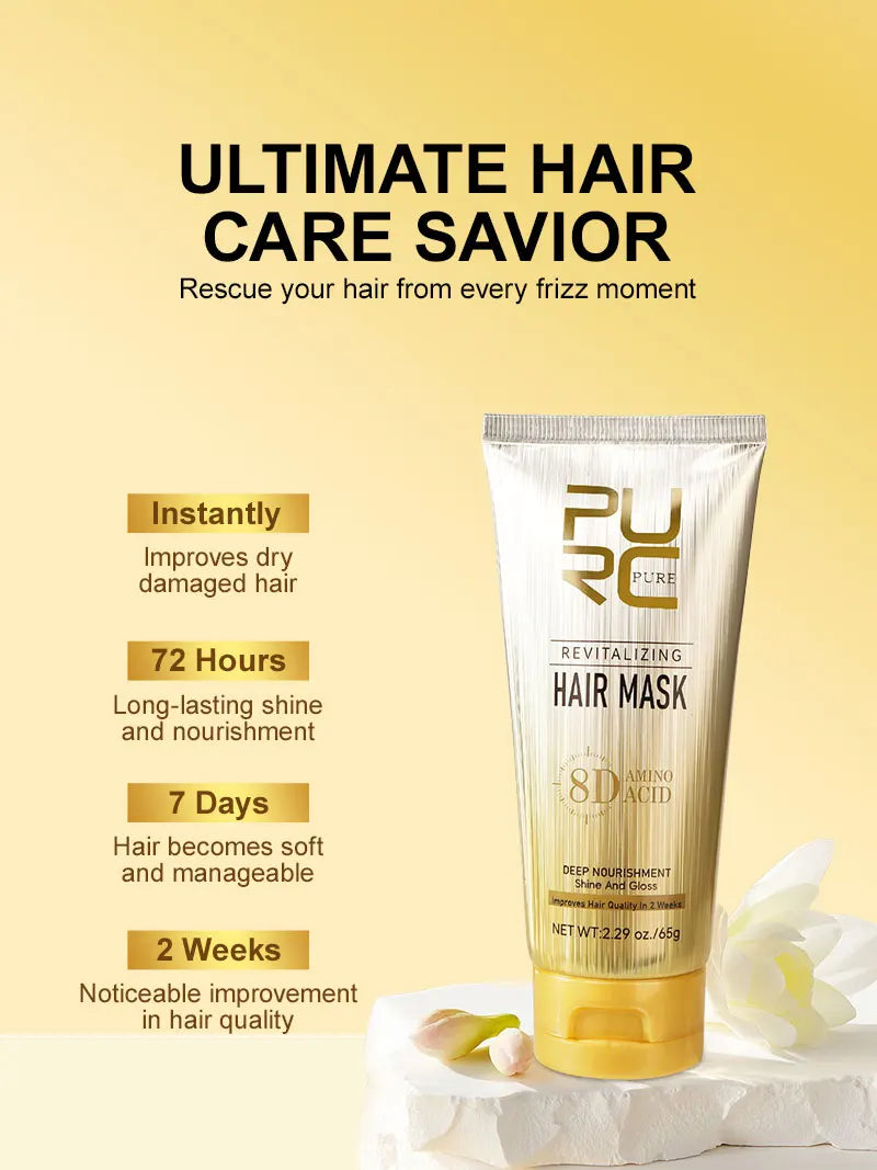 PURC Morocco Argan Oil Hair Mask Smoothing Nourishing Hair Oil Sets Repair Damaged Frizz Hair Treatment Hair Care