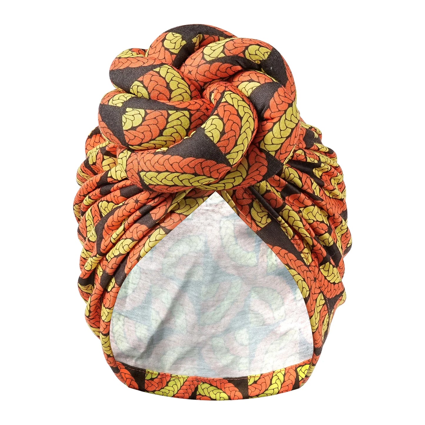 Pre-made Knot Turban, African Print Head Bonnet For Women's, Party Headwear - NamafadStore