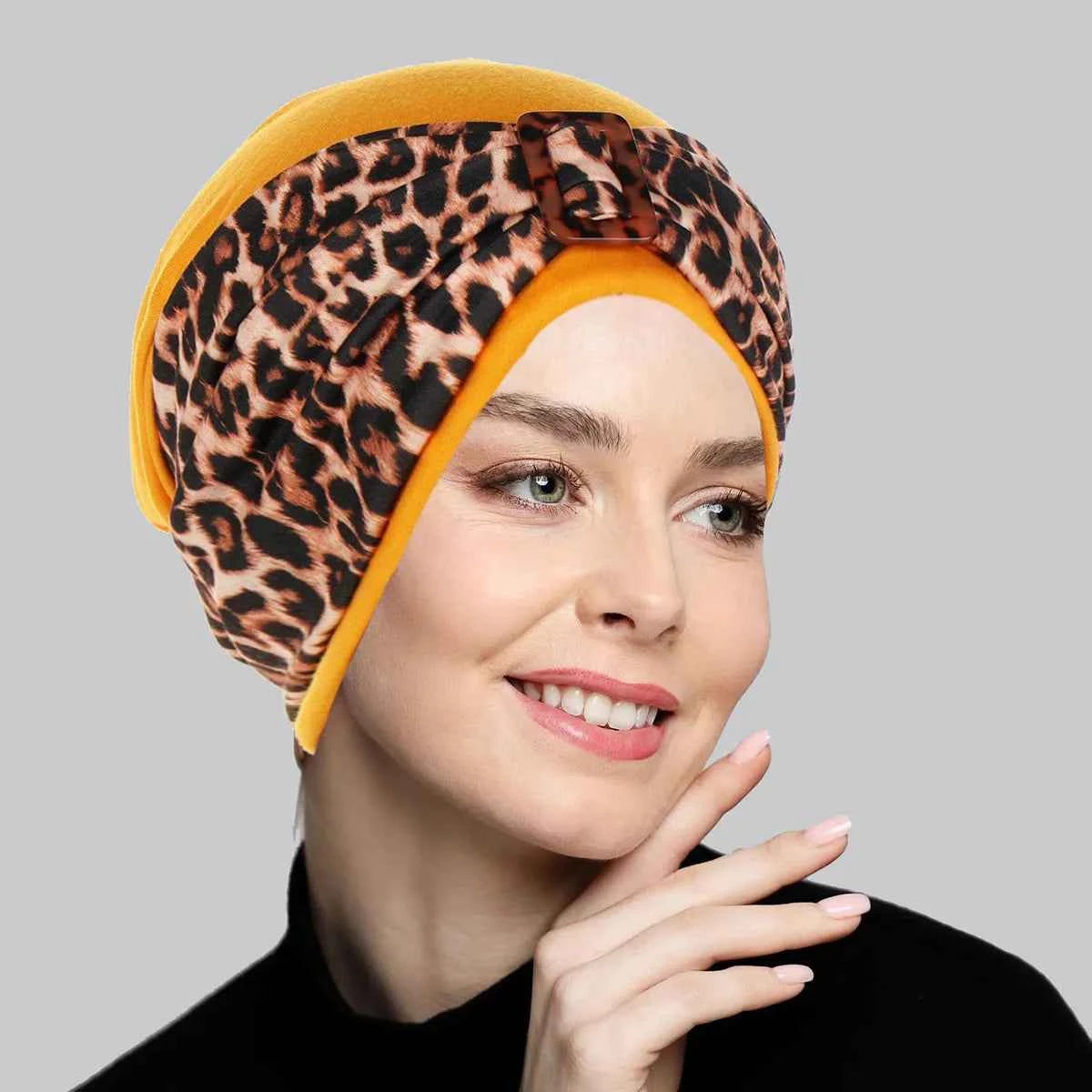Women’s Twist Knot Turban Headscarf – Muslim Hijab Beanie, Chemo Cap & Hair Accessory