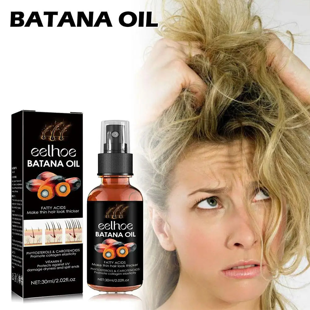 1/2pcs Batana Hair Oil Mask Essential Oil Supple Dry Hair Keratin Plant Complex Oil Dry Damaged Hair Repair Care Products - NamafadStore