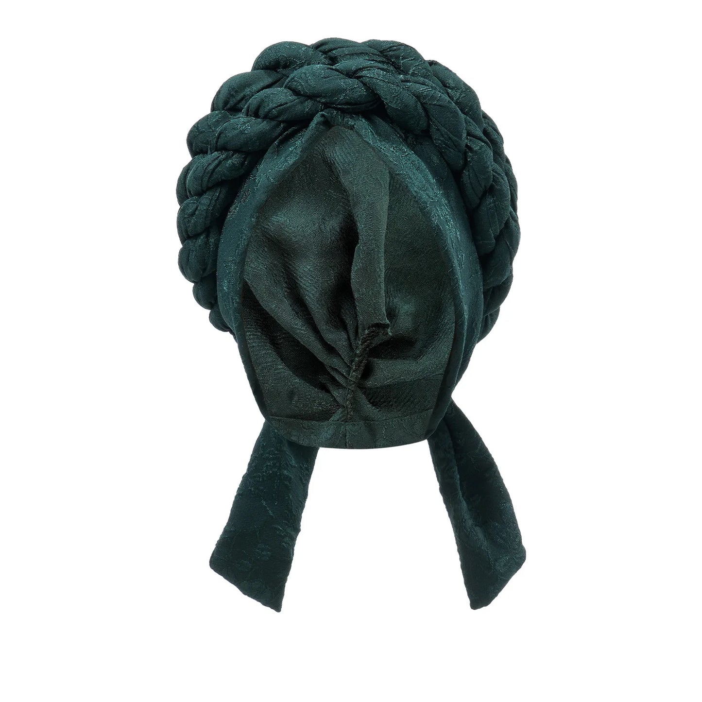 Solid Color Double Braids Turban Caps for Women Fashion Women Muslim Wrap Head Bonnet Headwear Braid Hat Turbante Mujer - NamafadStore