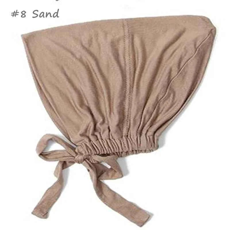 New Soft Modal Muslim Turban Hat Inner Hijab Caps Islamic Underscarf Bonnet India Hat Female Headwrap Turbante Mujer