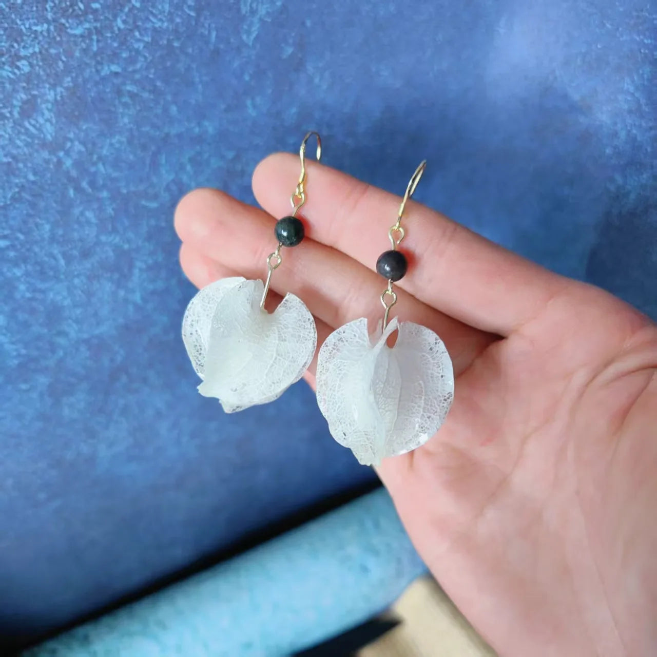 Multicolor Natural Flower Earrings Handmaking Epoxy Resin Natural Flower Earrings Unique Plant Earring Floral Jewelry Wholesale