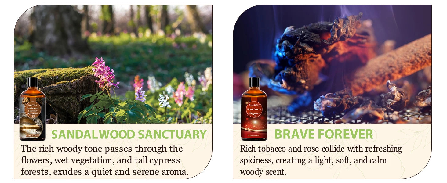 PHATOIL Almond & Vanilla Fragrance Oil For Diffuser Aromatherapy 100ml Fruit Carnival Premium Orchid Dreamscape Aroma Oils - NamafadStore