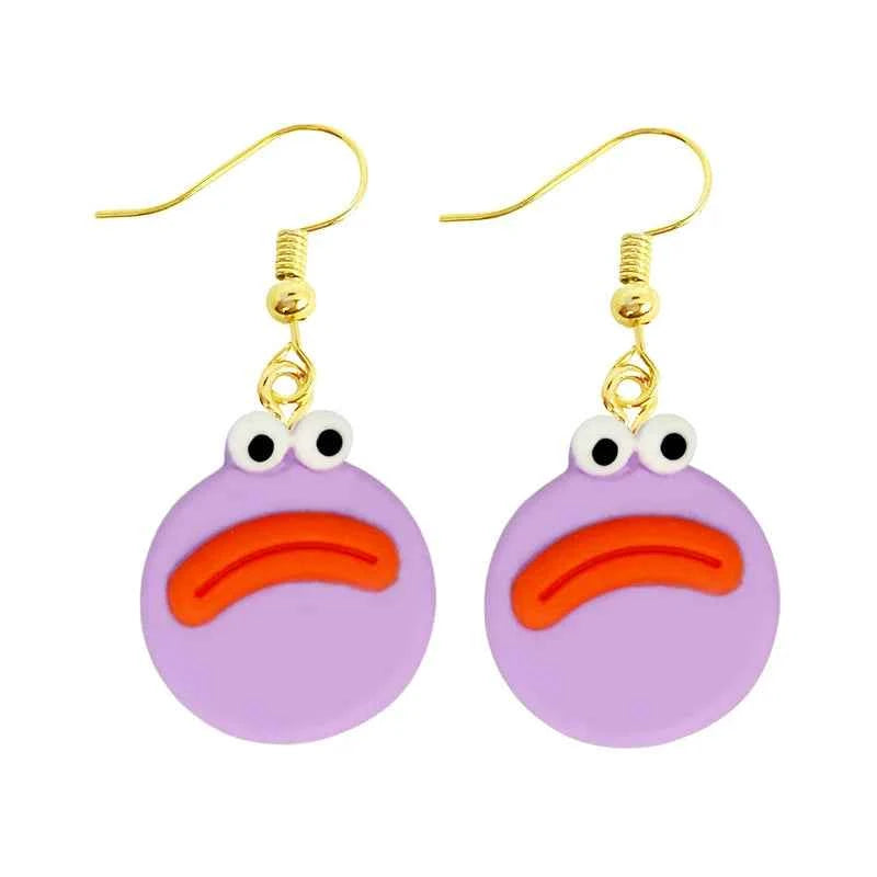 Earring For Women Resin Drop Funny Custom Cute Girls Gift Eardrop Kids Animal Duck Rabbit Flamingo Bird Jellyfish Cat