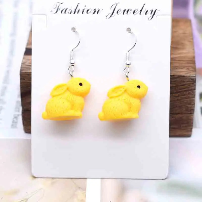 Earring For Women Resin Handmade Cartoons Animals Fruits Vegetables Kawaii Drop Earrings Funny Gifts