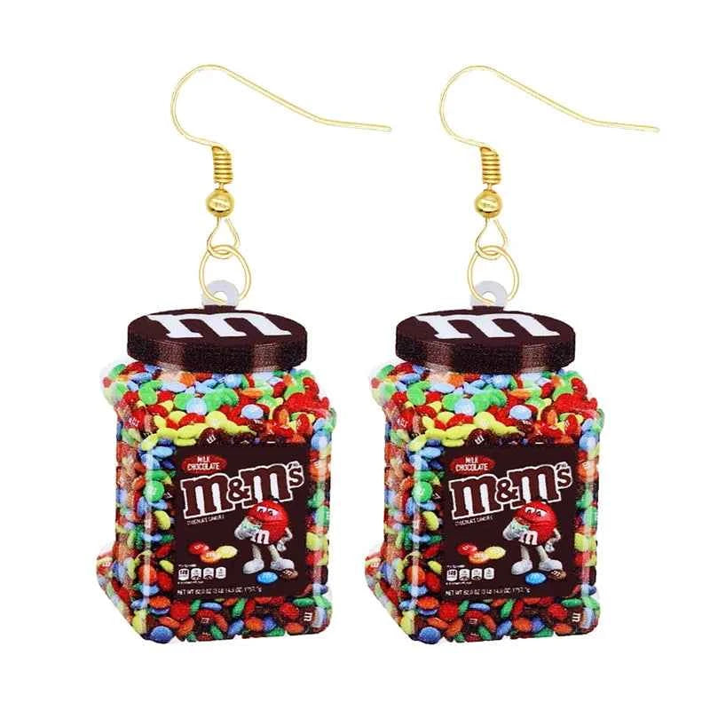 Earrings for Women Earrings Acrylic Cute Snacks Girls Foods Funny Candy Chocolate Cookies