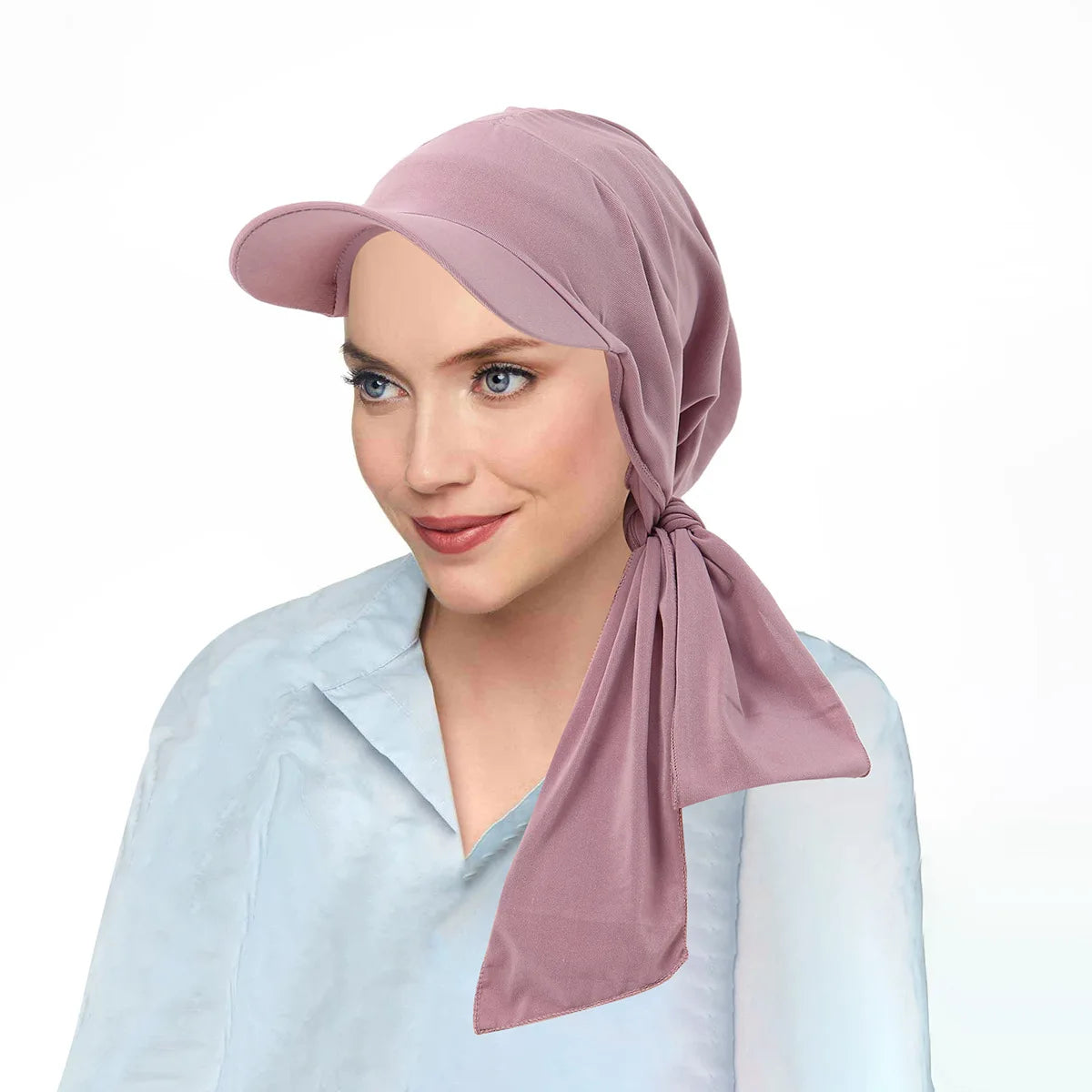 Fashion Muslim Floral Print Hijab Turban Hat for Women Visor Baseball Cap Sun Hats Headscarf Scarf Brim Femme Scarves Bandanas