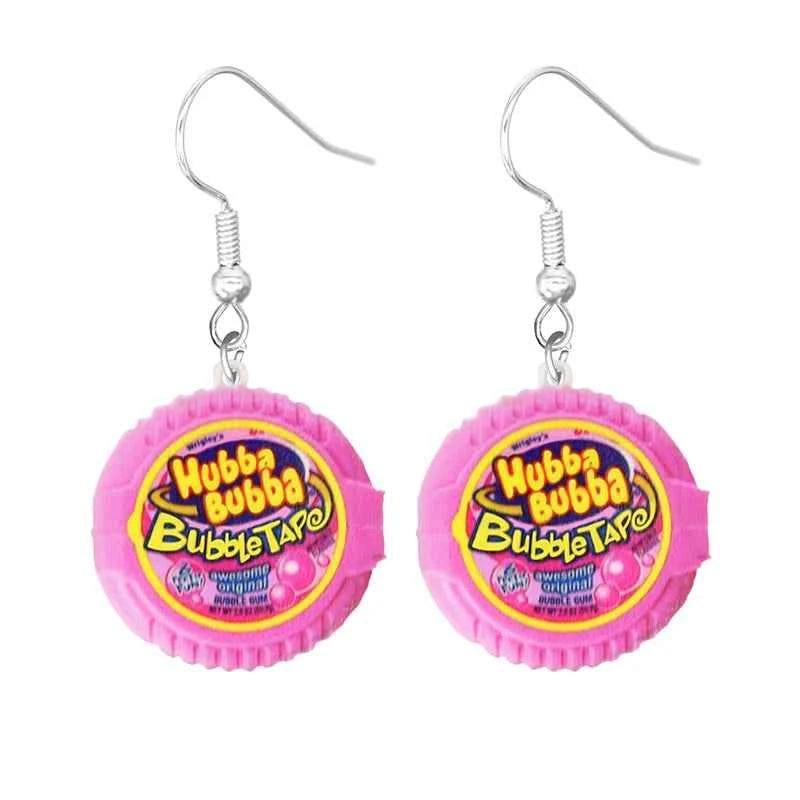 Earrings for Women 2D Acrylic Cute Snacks Potato Chips Girls Foods Funny