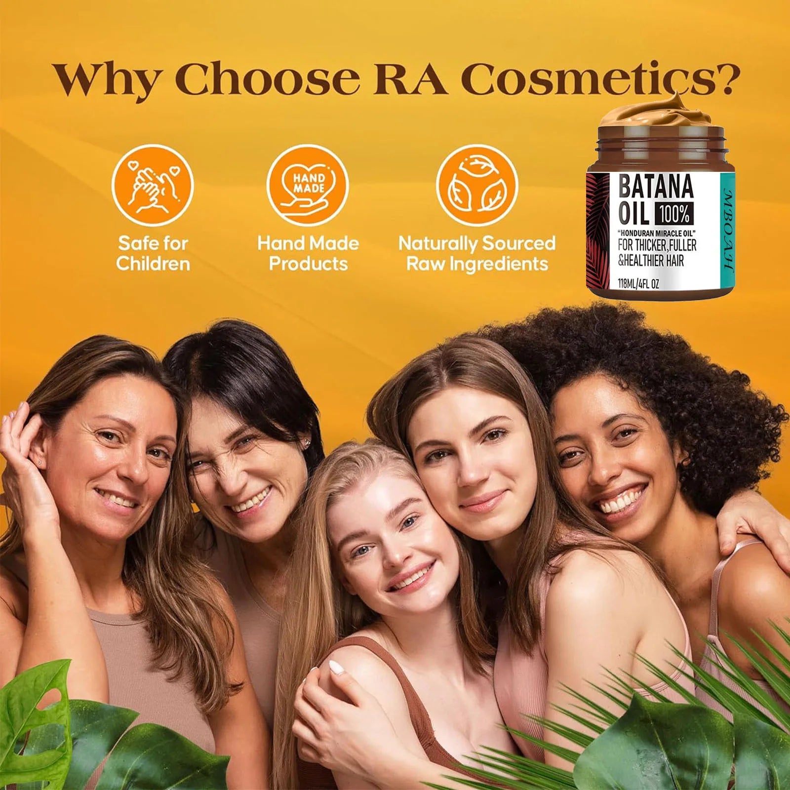 100% Unrefined Batana Oil Hair Conditioner- Get Fuller, Thicker, Healthier Hair Conditioner Haircare Silky Hair Nutrition - NamafadStore