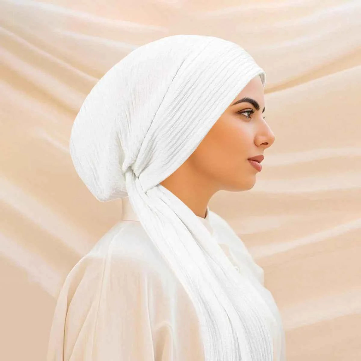 Luxury Spring knot Turban Hat for Women Beanie Chemo Cap Muslim Headscarf Wraps Elegant Women Hair Cover Cap Bandana Headwear