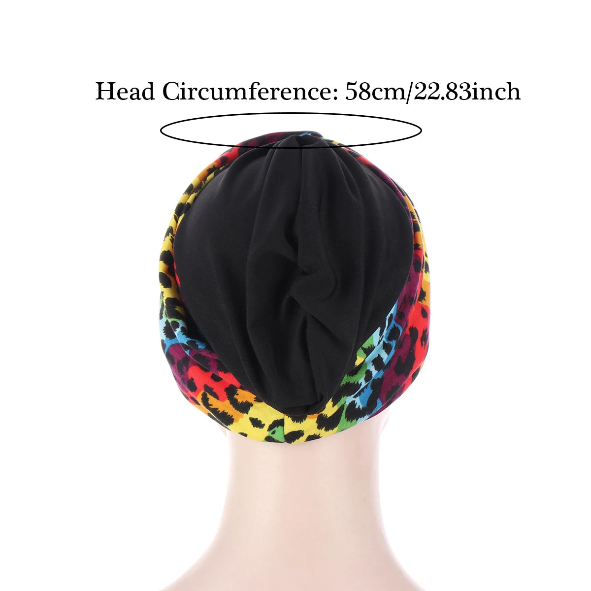 Trendy Print Women Muslim Hijab Caps Wrap Head Indian Turban Bonnet Fashion Headdress Islamic Clothing Accessories - NamafadStore