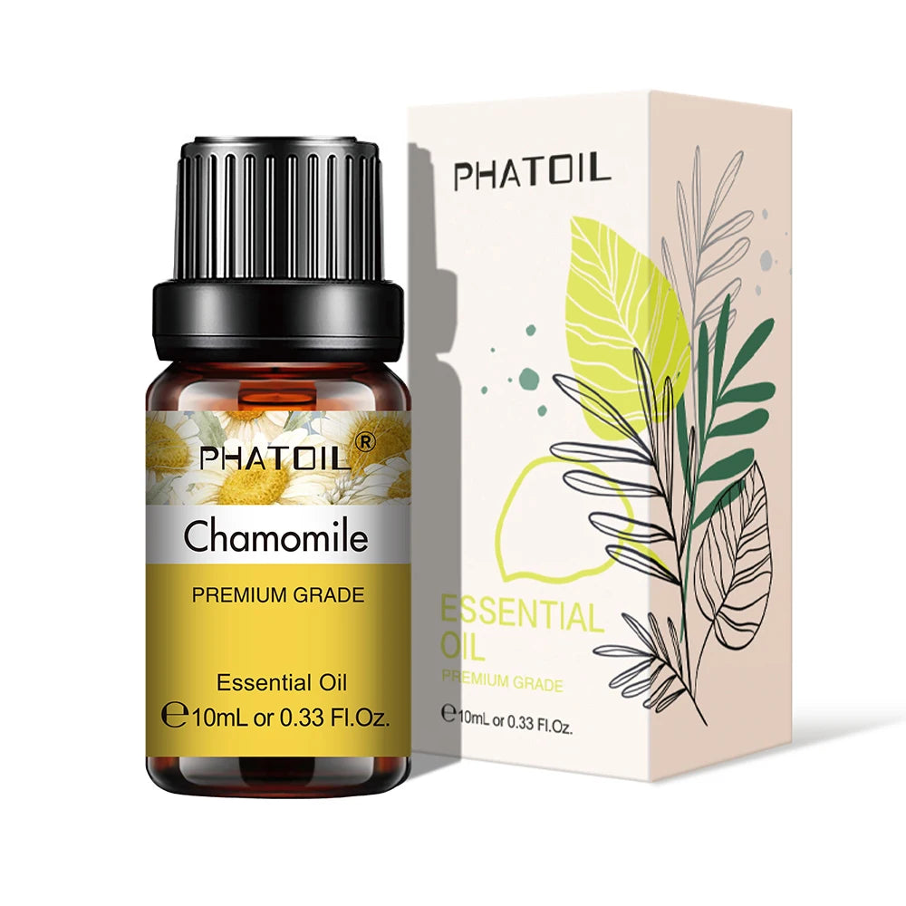 PHATOIL Natural Plant Essential Oil 10ml Eucalyptus Rose Lemon Bergamot Vanilla Peppermint 1PCS Aroma Essential Oil For Diffuser - NamafadStore