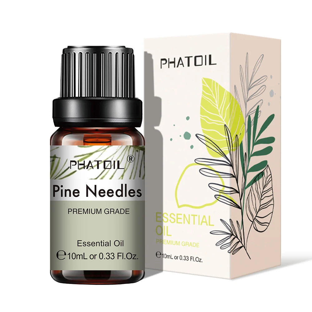 PHATOIL Natural Plant Essential Oil 10ml Eucalyptus Rose Lemon Bergamot Vanilla Peppermint 1PCS Aroma Essential Oil For Diffuser - NamafadStore