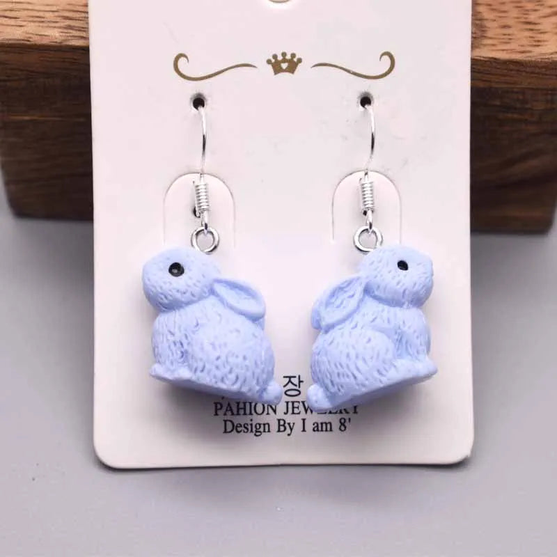 Earring For Women Resin Handmade Cartoons Animals Fruits Vegetables Kawaii Drop Earrings Funny Gifts