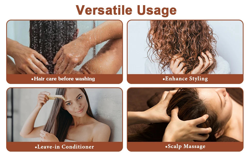 3pcs/set Hair Care Products for Women Moisturize Nourish Rosemary Oil Natural Batana Oil & Chebe Serum Anti-frizz Treatment Hair - NamafadStore