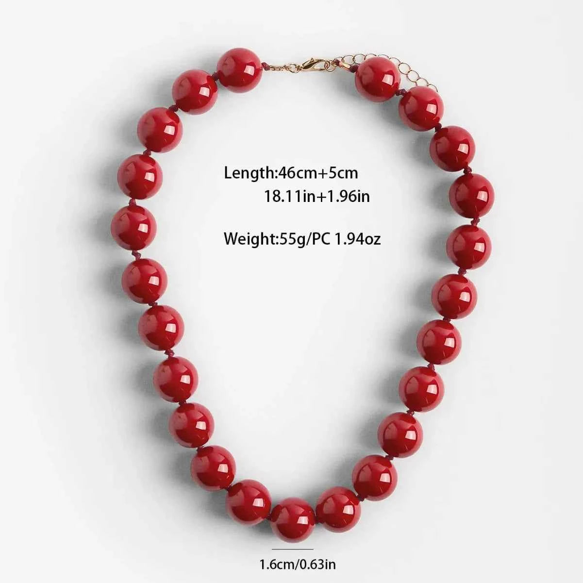 Bohemia Bead Round Colourfulne Neckalce for Women Fashion Banquet Colorful Geometric Holiday Jewelry Party Gifts