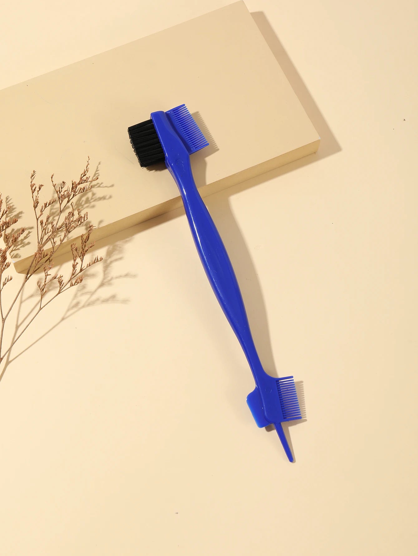 1pc of anti-static hair care comb double-sided edge control brush suitable for hair care comb tools Special for real hair wigs - NamafadStore