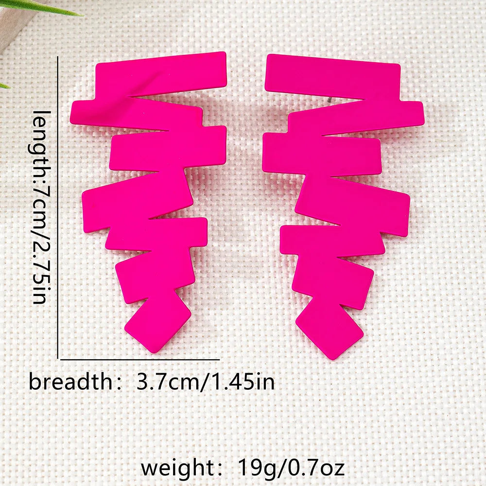 Stud Earrings for Women Personalized Geometric Irregular Ear Accessories Fashion Jewelry Holiday Party Gift OL DE059