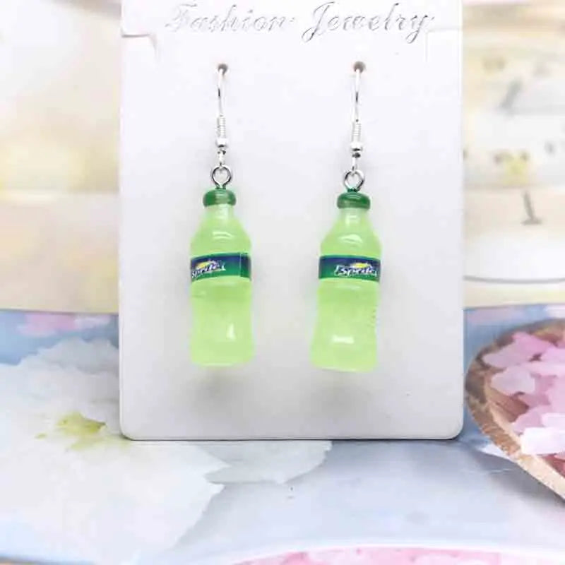 Earring For Women Resin Handmade Cute Animals Ice Cream Drinks Candy Fruits Pissa Drop Earrings Funny Gift