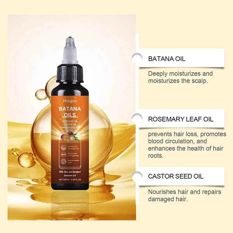 Batana Hair Oil Nourishes hair follicles and smoothen hair with nourishing hair oil