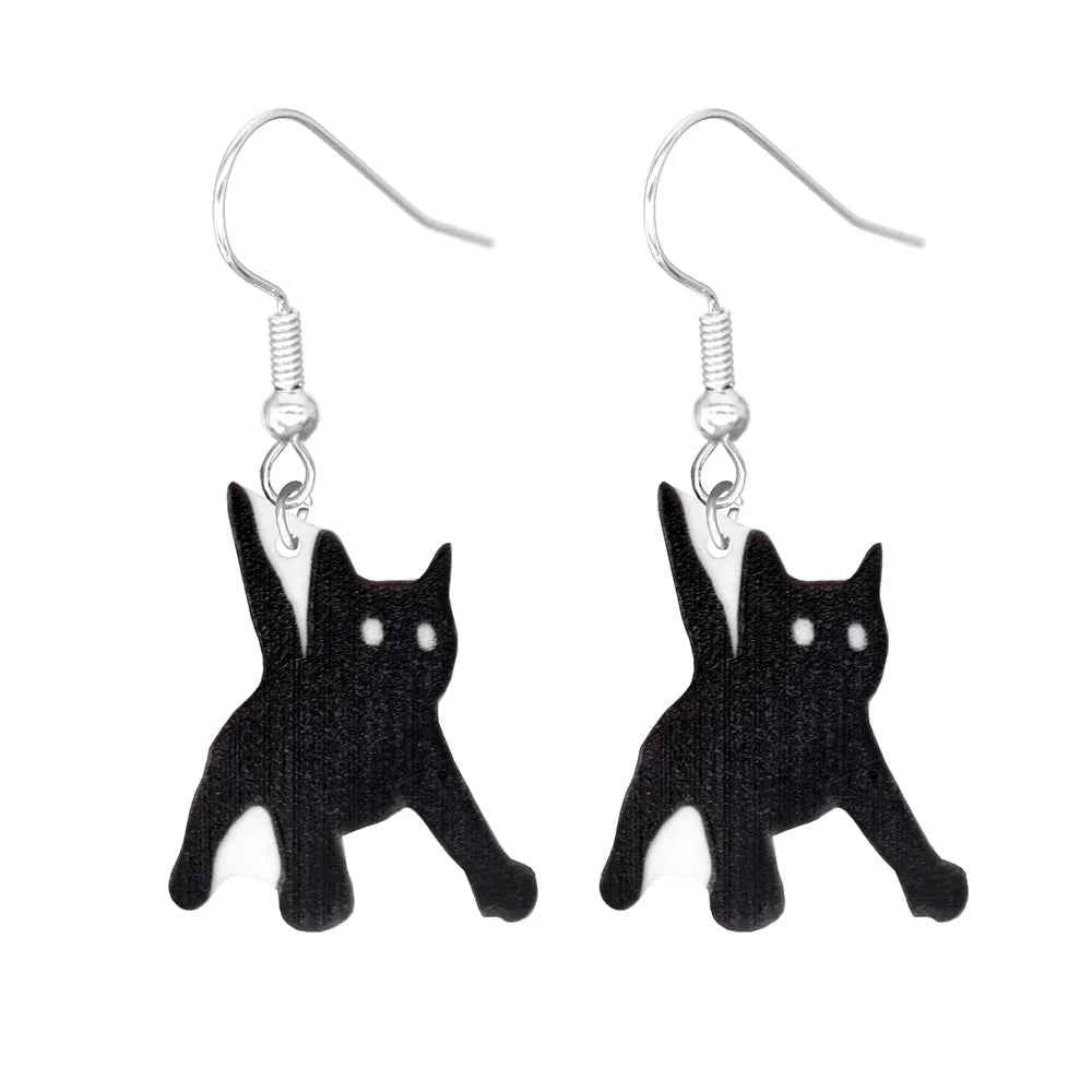 Animal Earrings For Women Cute Female Acrylic Earrings Funny  Personal Party Gifts Duck  Dog Cat