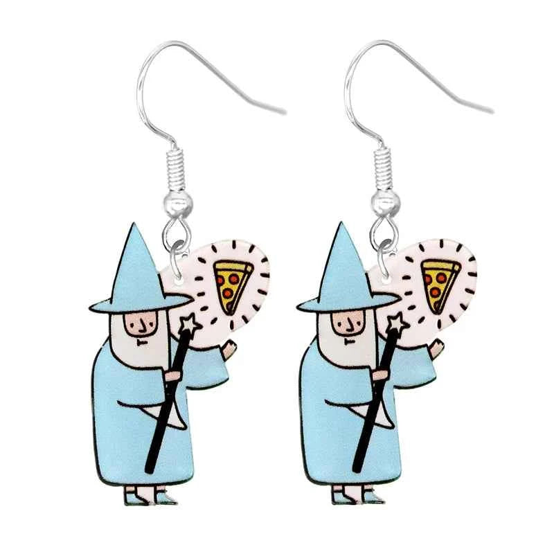 Cute Cat Design Dangle Earrings Acrylic Jewelry Adorable Gift For Women Girls Daily Casual Frog Bee Pig Hamster