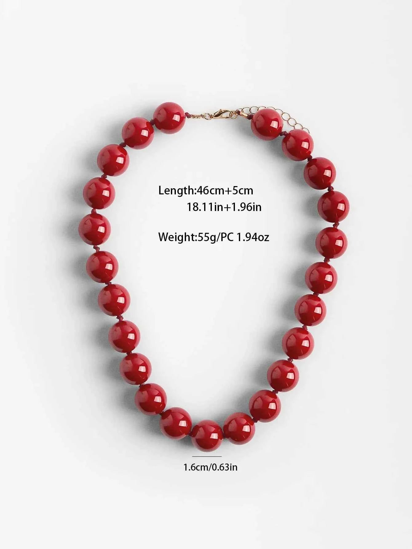 Bohemia Bead Round Colourfulne Neckalce for Women Fashion Banquet Colorful Geometric Holiday Jewelry Party Gifts