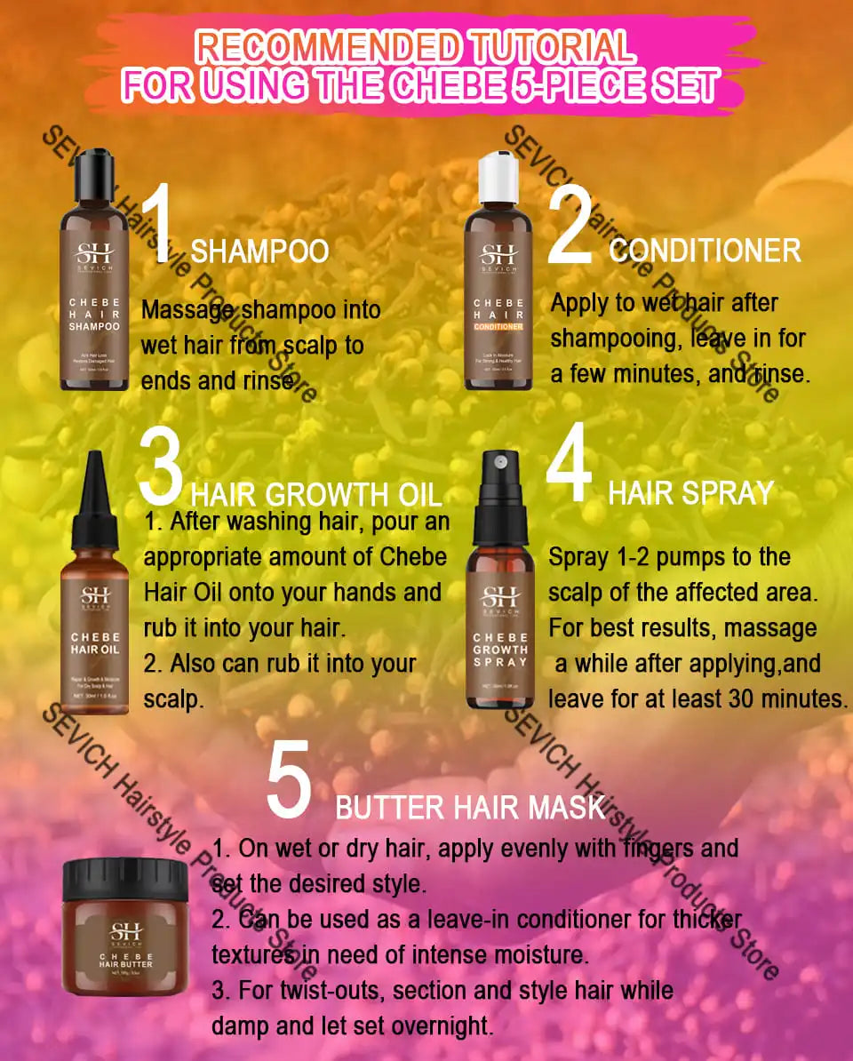 Fast Hair Growth Oil African Crazy Traction Alopecia Chebe Hair Mask Anti Hair Break Hair Strengthener Hair Loss Treatment Spray - NamafadStore