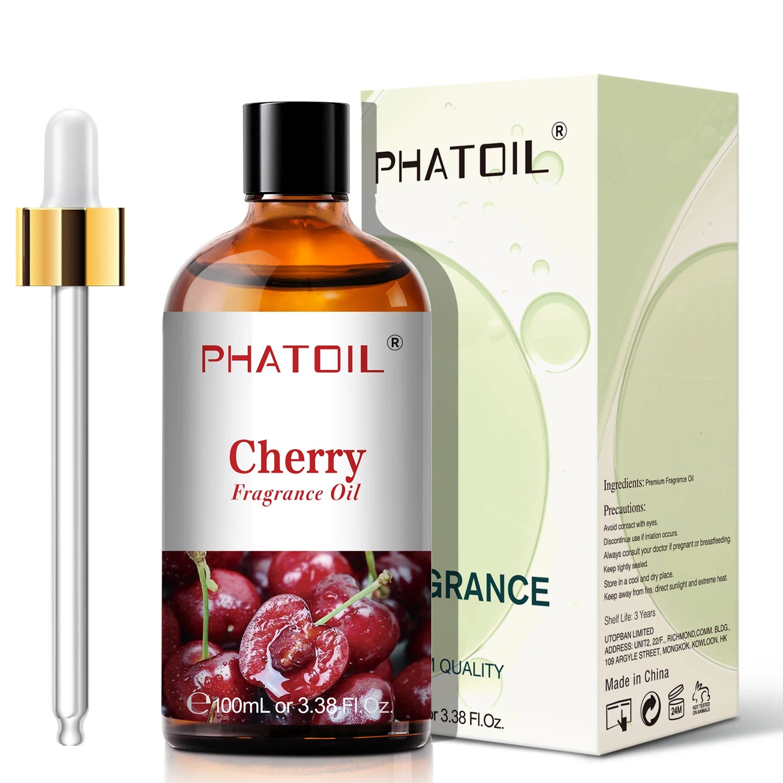 PHATOIL 100ml Sweet Fruity Fragrance Oil for Diffuser Candles Making -Coconut & Vanilla Strawberry Lemon Peach Pear Aroma Oil - NamafadStore