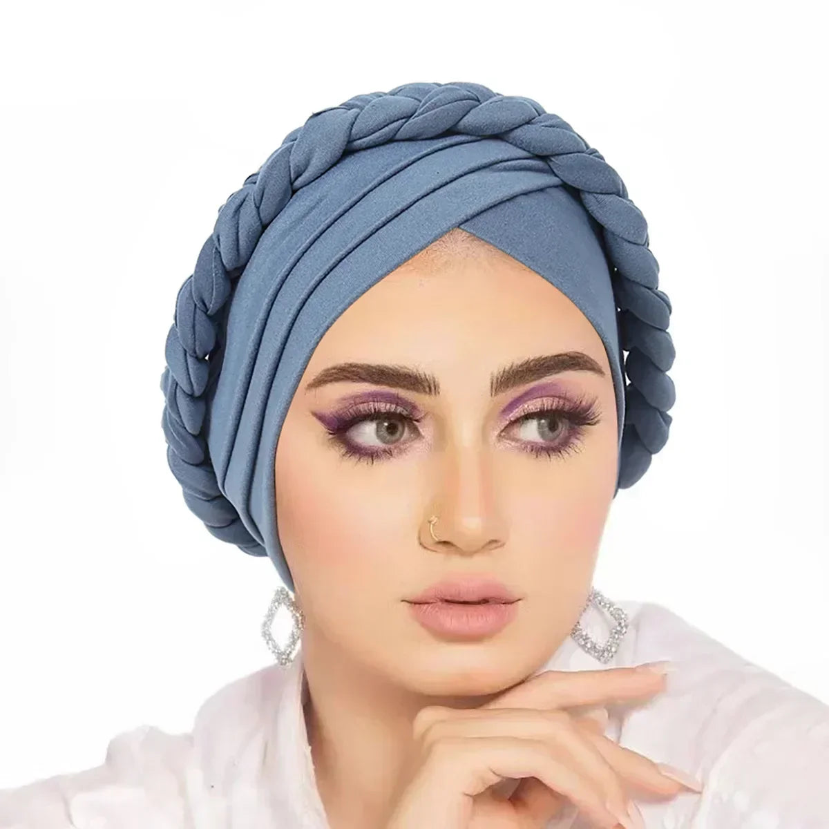 Women Sequin Turban Hat for Hair Loss, Chemo Cap, and Headscarf - Stylish Indian Beanie Bonnet for Muslim Women