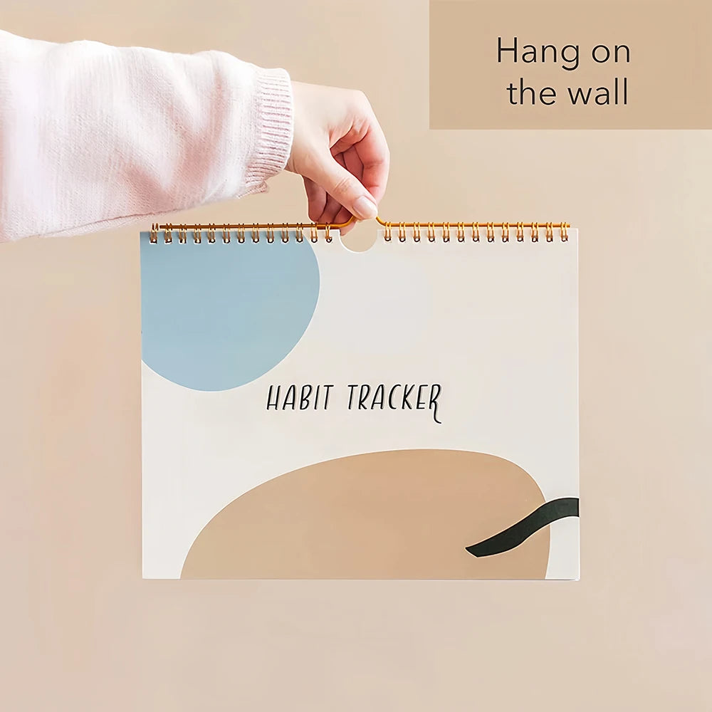 12-Month Habit Tracker Journal – Undated Goal Planner & Weekly Habit Calendar
