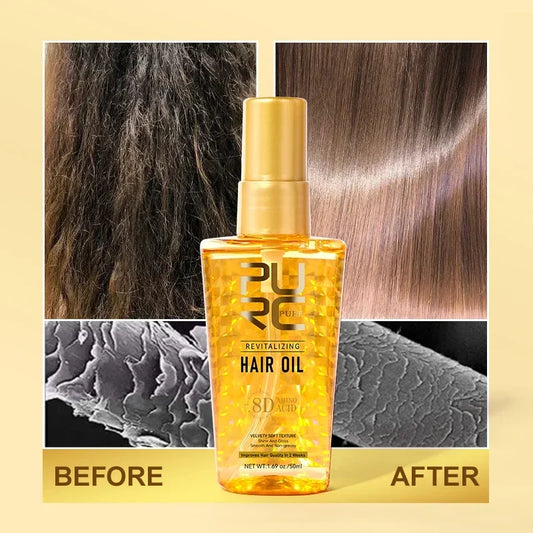 PURC Morocco Oil Nourishing Hair Oil Smoothing Shine Soft Hair Serum Repair Damaged Frizz Dry Hair Treatment Hair Care New
