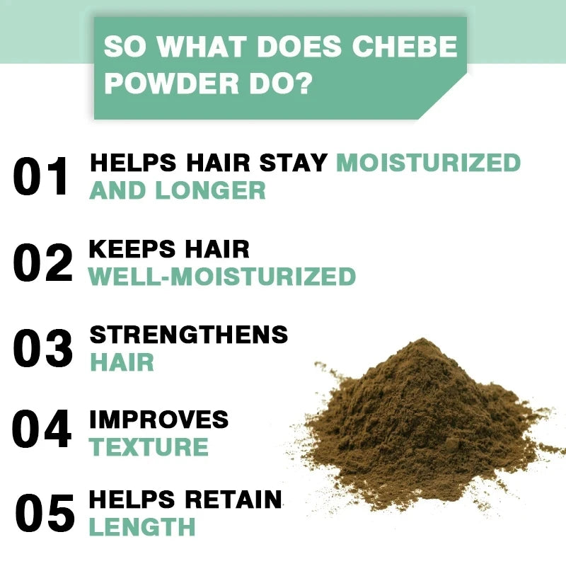 Natural African Chebe Powder for Hair Growth Moisturizing Essence Scalp Care Butter Treatment Repair Damaged Anti Loss Oil Serum - NamafadStore