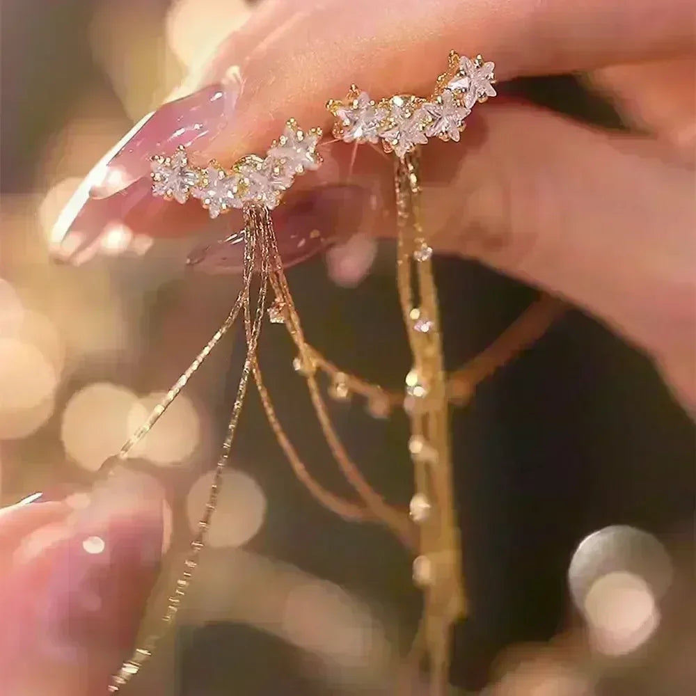 Exquisite Yellow Zircon Lemon Earrings For Women Fashion Personalized Daily Accessory Party Jewelry Birthday Anniversary Gifts