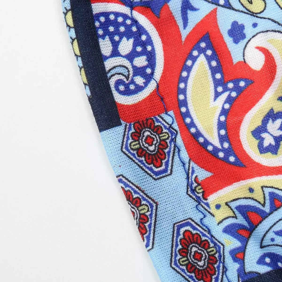 Ramadan Fashion Print Turban Hijab Hats African Head Wraps Elastic Muslim Hats Breathable Chemo Cap For Women Girls - NamafadStore