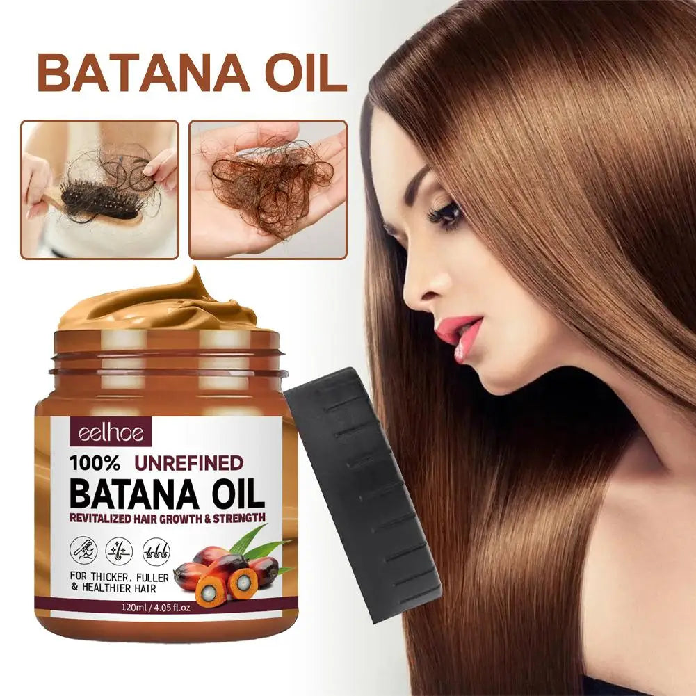 1/2pcs Batana Hair Oil Mask Essential Oil Supple Dry Hair Keratin Plant Complex Oil Dry Damaged Hair Repair Care Products - NamafadStore