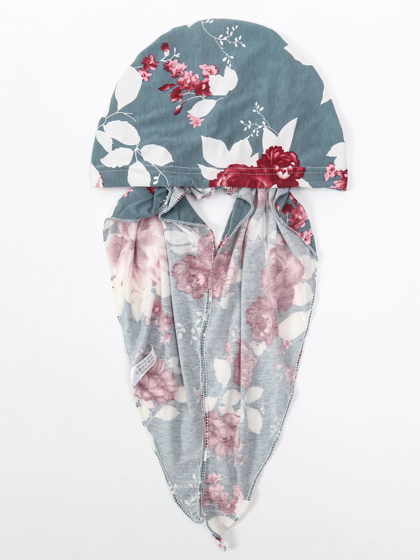 Ramadan Muslim Hijab Caps Wrap Head Soft Elastic Long Tail Turban Bonnet Fashion Print Headdress Wearable - NamafadStore