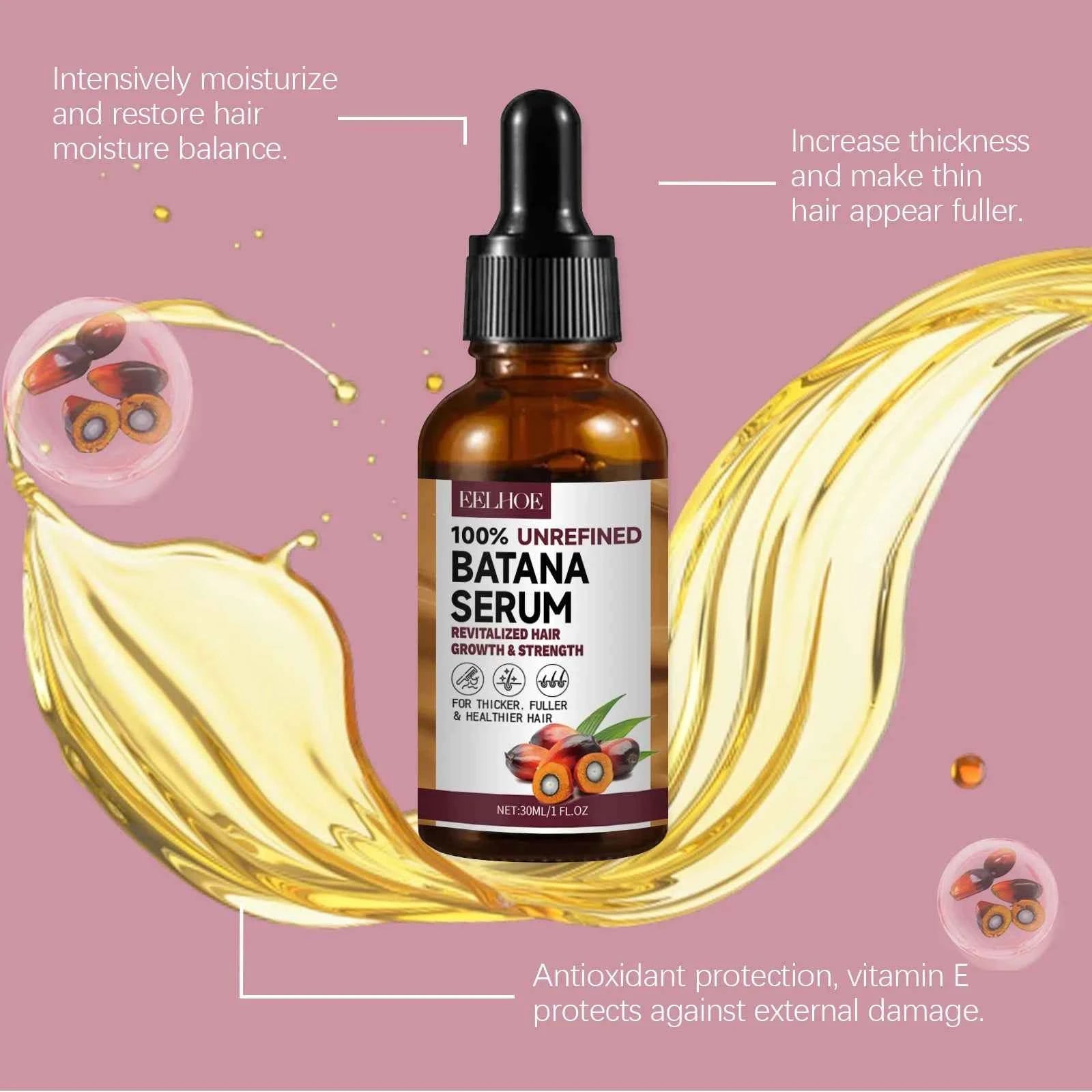 Batana Oil Hair Conditioner Moisturizing for Damaged Hair Roots Repair Anti Drying Revitalizing the Hairs Keratin Hair Shampoo