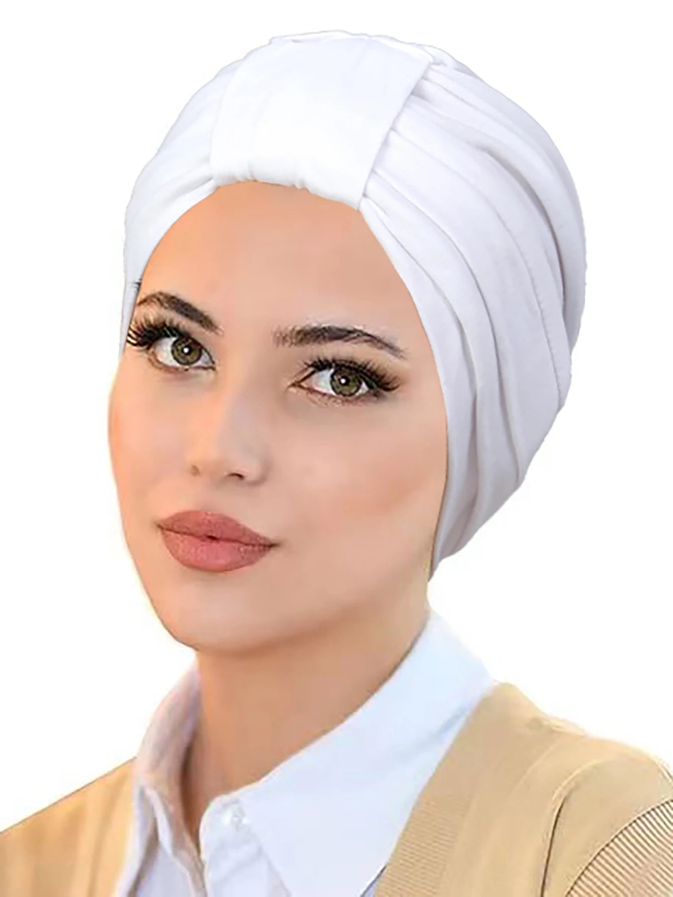 2024 New Women Muslim Hijab Caps Wrap Head Soft Elastic Ladies Turban Bonnet Fashion Solid Color Headdress Wearable - NamafadStore