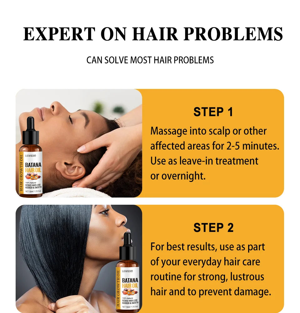 Fast Hair Growth Oil Africa Crazy Traction Alopecia batana Hair Mask Anti Hair Break Hair Strengthener Hair Loss Treatment Spray - NamafadStore