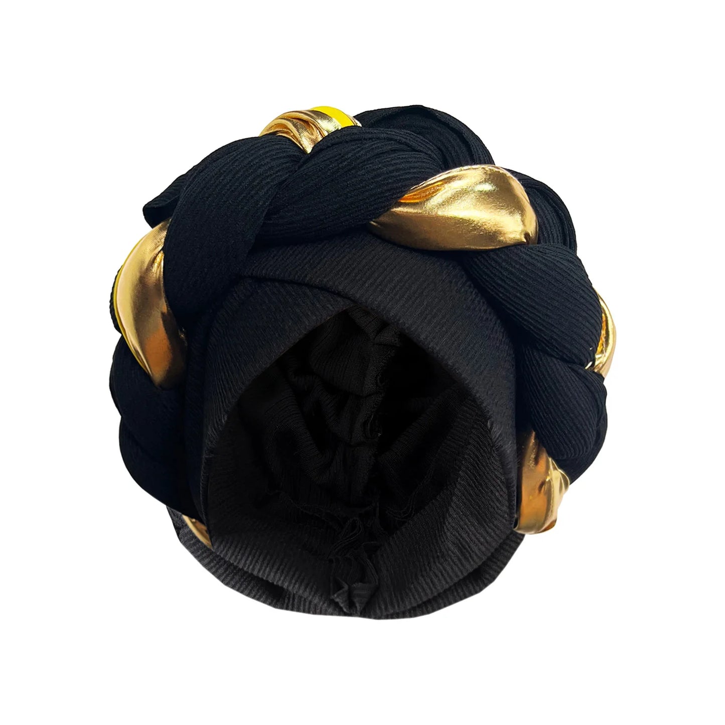 2024 New African Women Pleated Beanie Headwrap Hat Hair Accessories Arab Wrapped Muslim Hijab Turban Cap Female - NamafadStore