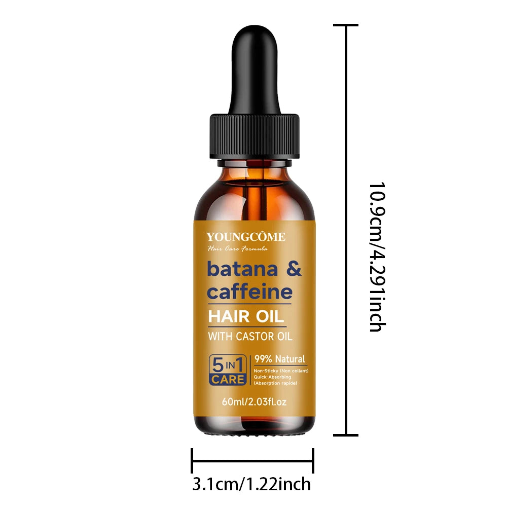Batana & caffeine Oil For Healthy Hair Treatment Oil Enhances HairDamaged Hair Treatment Oil Anti-Hair Loss Care  Conditioner - NamafadStore