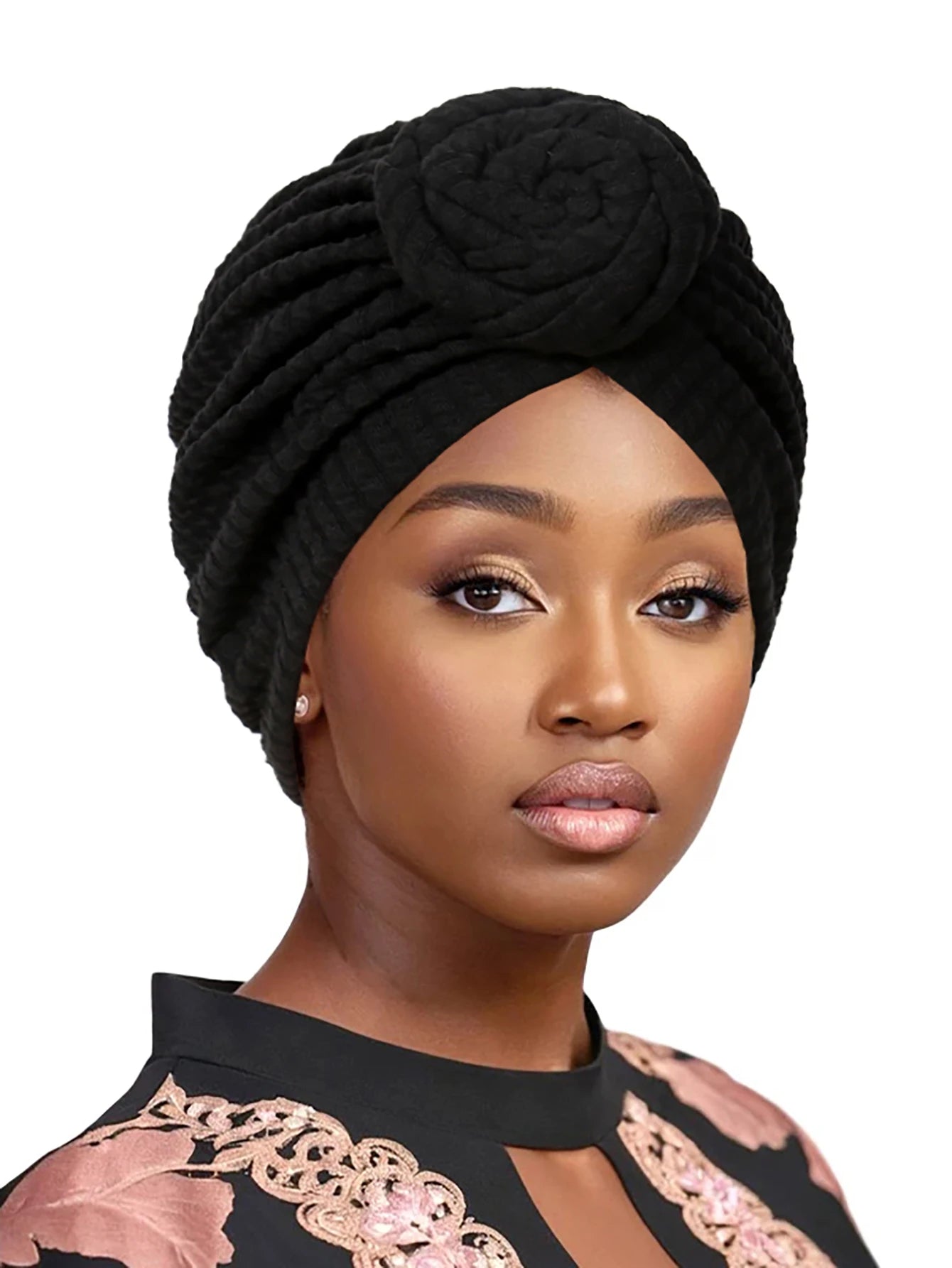 Fashion Women Turban Hijab Hats African Head Wraps Soft Elastic Muslim Hats Breathable Chemo Cap For Women Girls - NamafadStore