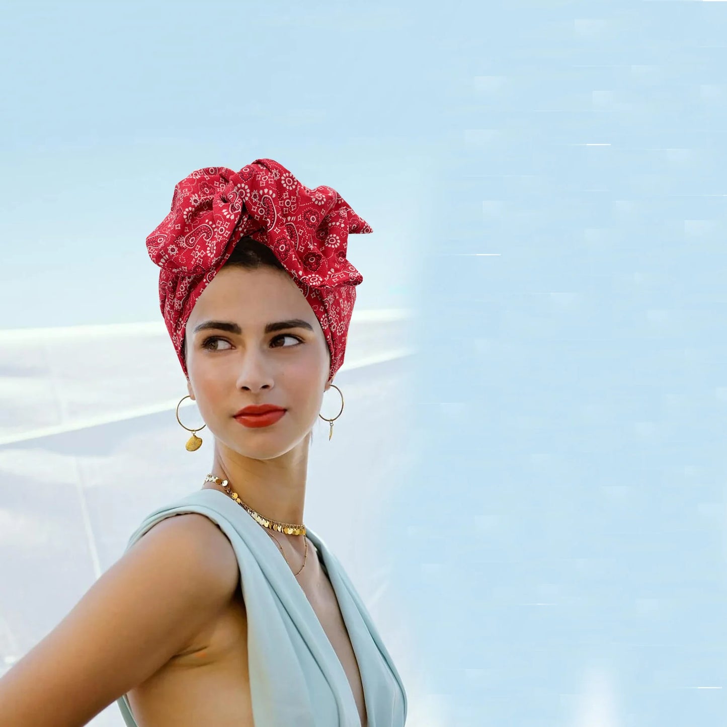 2023 French Vintage Twist Turban Hat Fashion Female Cotton Bandana Headband Women's Hair Cover Cap Floral Print Lady Head Wraps - NamafadStore