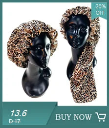 New Satin Bonnet Silk Night Sleeping Cap For Women Curly Braid Hair Multi Style Printing